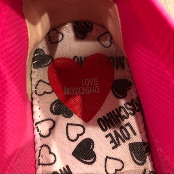 LOVE MOSCHINO Low Top Slip On Sock Sneaker Size 39 - Picture 7 of 11
